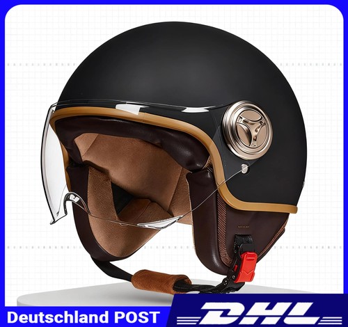 Schwarz motorradhelm - 1x,