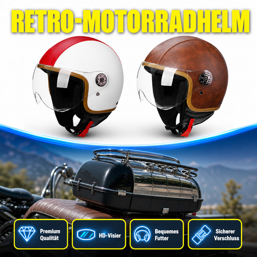 62cm retro jethelm - 55-62cm,
