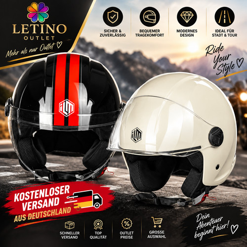 Ilm motorradhelm jethelm retro - ilm,