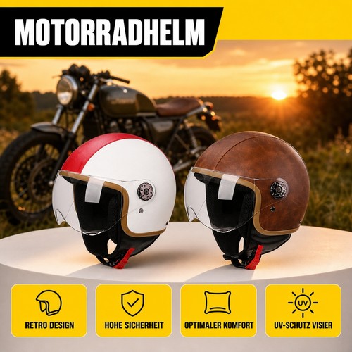 62cm retro rollerhelm - 55-62cm,