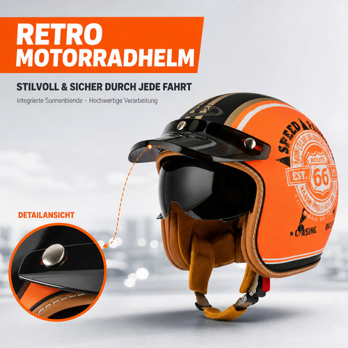 Vintage retro jethelm - retro,