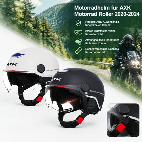 Halbschalenhelm rollerhelm - halbschalenhelm,