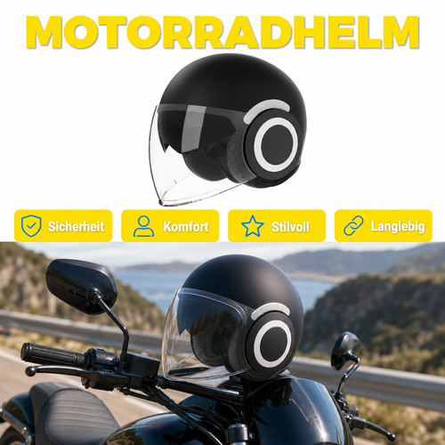 Retro motorradhelm - retro,