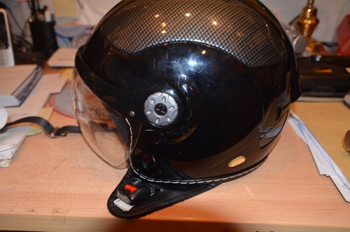 Motorradhelm jethelm schwarz - motorradhelm,jethelm,