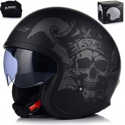 Motorradhelm jethelm ls2 - |,