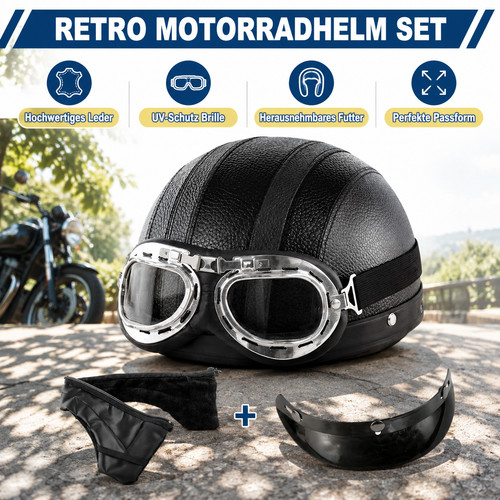 Jethelm harley stil - harley, retro